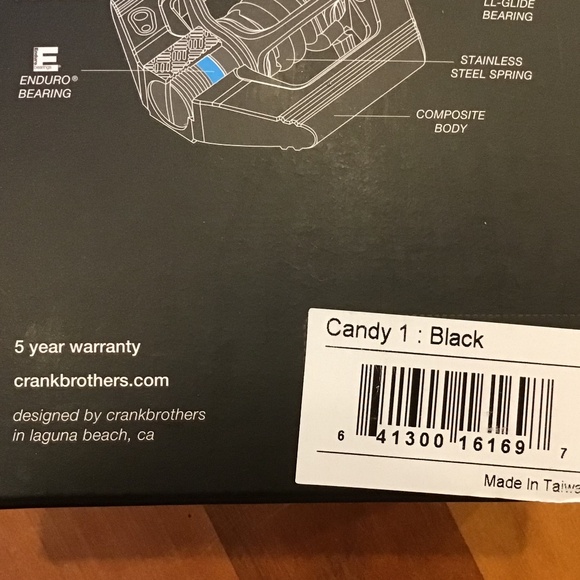 Crank Brothers Candy 1 Clip-in Bike Pedals NIB Cycling Bicycle - Picture 5 of 12